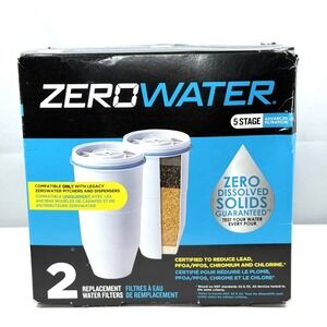 ZeroWater ZR-017 Filters 2-Pack 5-Stage Replacement Cartridges / New